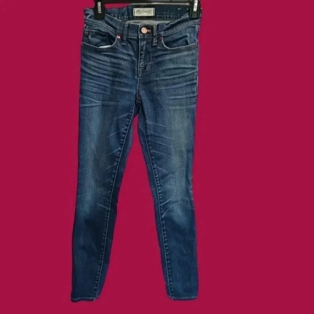 Madewell skinny skinny jeans in edmonton dark wash size 24